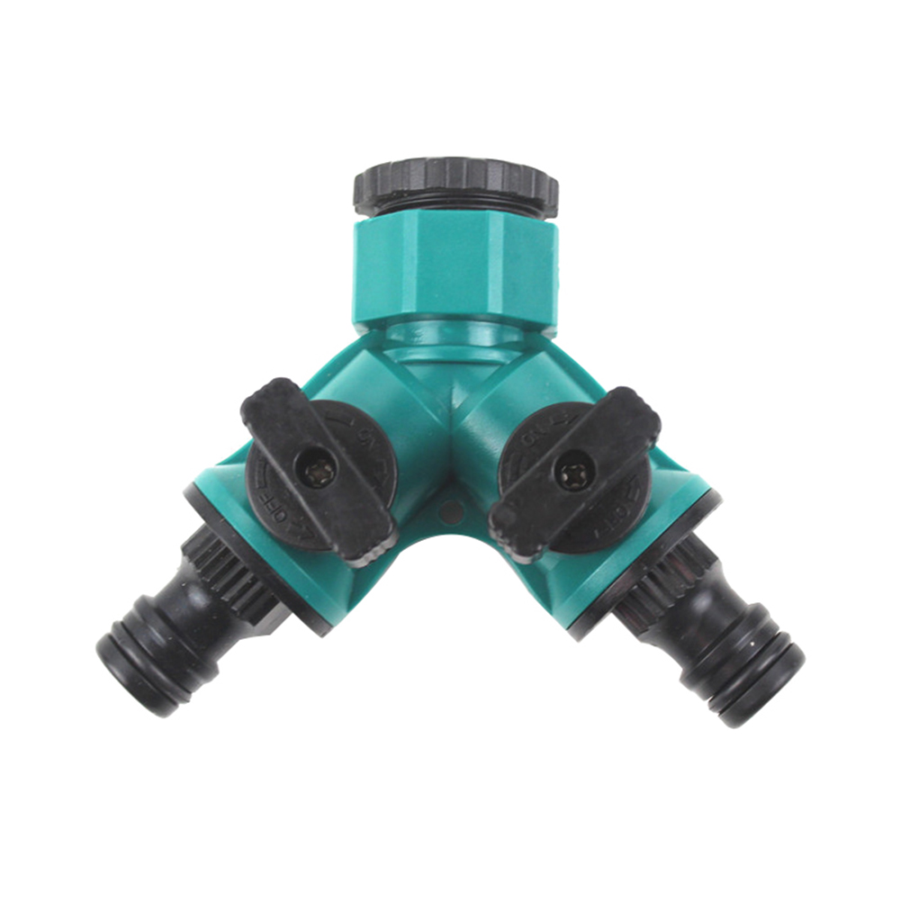 

3/4 Thread Y Shape 3 Way Garden Tap Nipple Joint Quick Connector Splitters, 501 Original