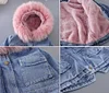 Kid Baby Girl Winter Denim Jacket Denim Coat