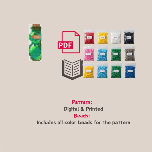 Varitaserum Pixel Pattern Fuse Bead Kit  | Cute DIY Fuse 424 Beads Set