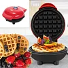 4" Mini Personal Electric Waffle Maker, Hash Browns, French Toast Grilled Cheese, Quesadilla, Brownies, Cookies Breakfast Lunch Maker Machine