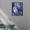 >SALE<5D DIY Full Round Drill Partial AB Diamond Painting Owl Decoration 45x55CM