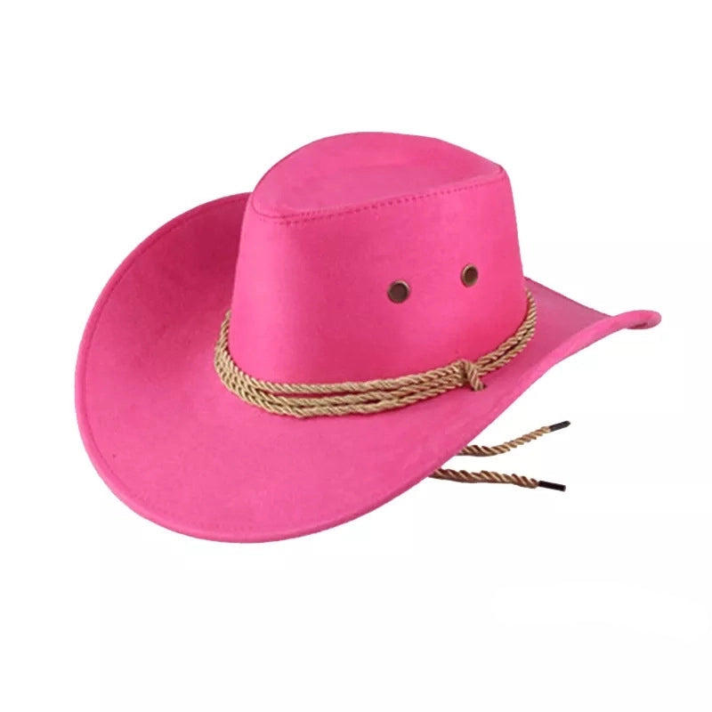 Western Denim Hat Big Brim Suede Outdoor Retro Top Hat British Jazz Hot