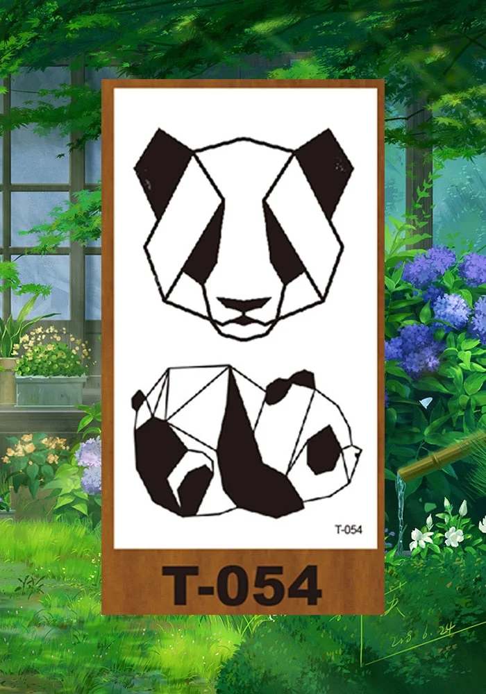 Drop Shipping Small Temporary Tattoo Stickers Solar System Animal Panda Deer Girl Kid Arm Buttock Abdomen Neck Ankles Art Tatoo