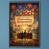 Diamond Painting -DIY Round Drill Independence Day 250th Anniversary(60*40CM)