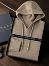 Choice 100% Goat Cashmere Sweater Men's Hoodie Pullovers Autumn Winter Soft Warm Comfy Cashmere Knitwear High Quality Tops