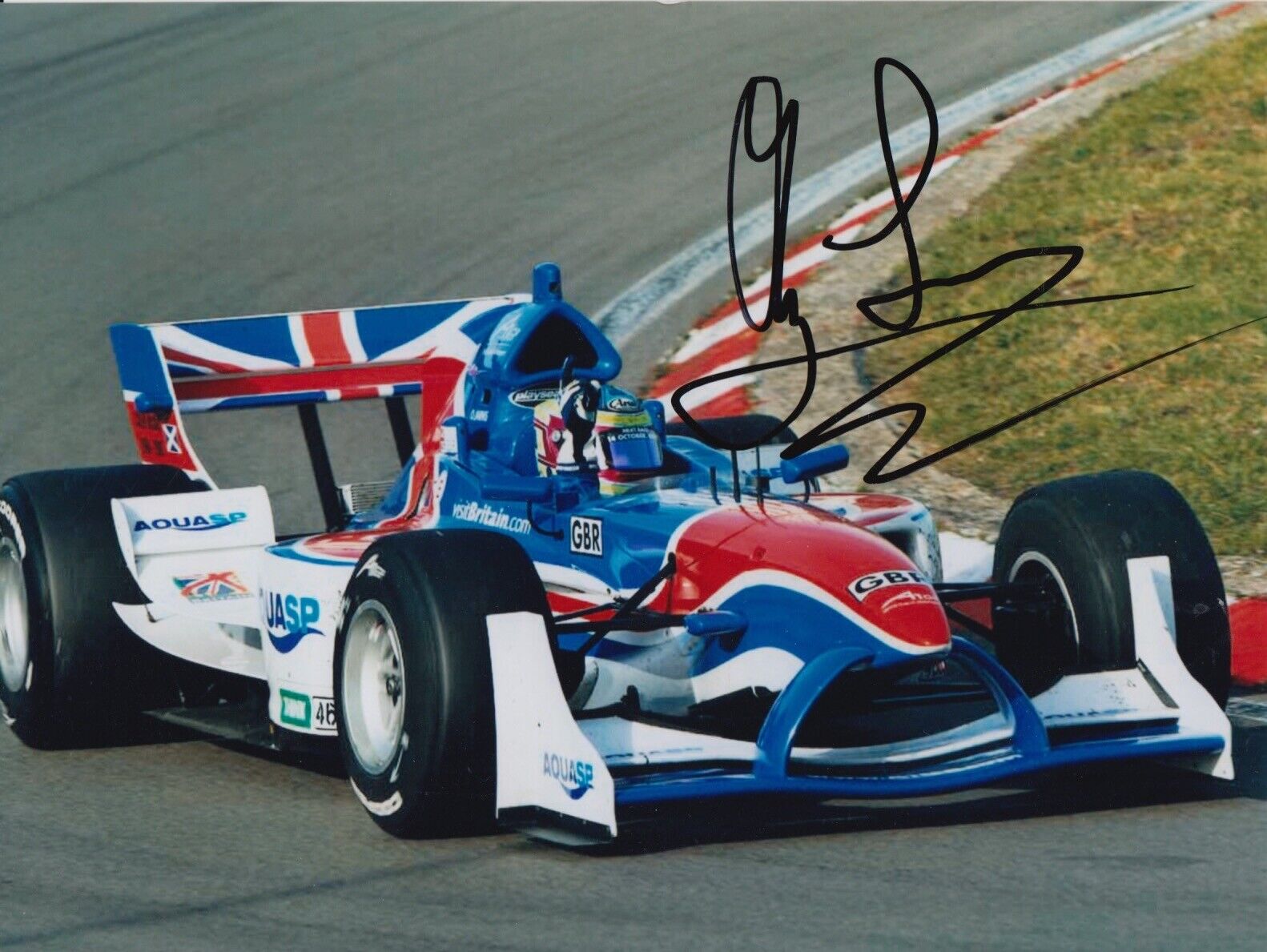 Oliver Jarvis Hand Signed 8x6 Photo Poster painting - A1GP Autograph F1.