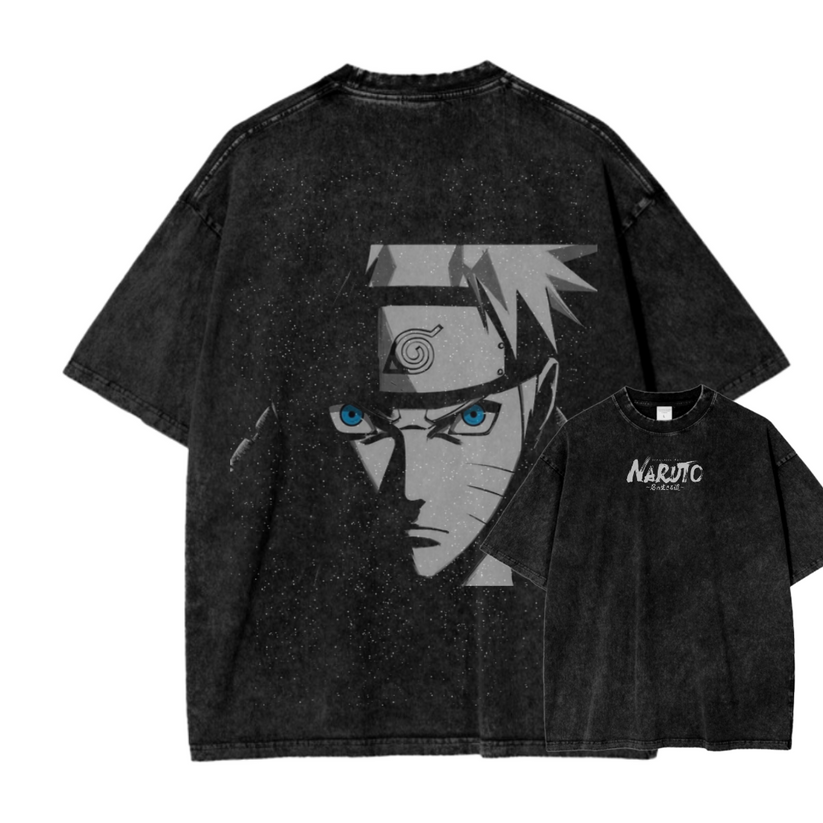 Naruto Anime Oversize Washed T-Shirt