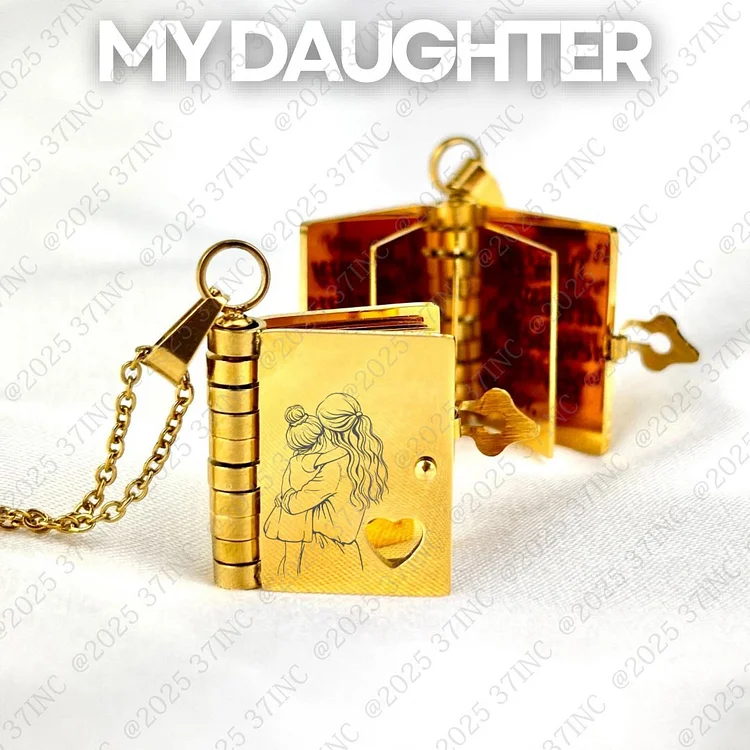 For Daughter - Remember Whose Daughter You Are Book Necklace