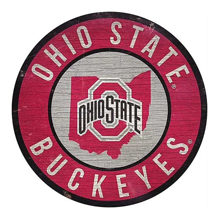 Ohio State University 30*30CM(Canvas) Full Round Drill Diamond Painting gbfke