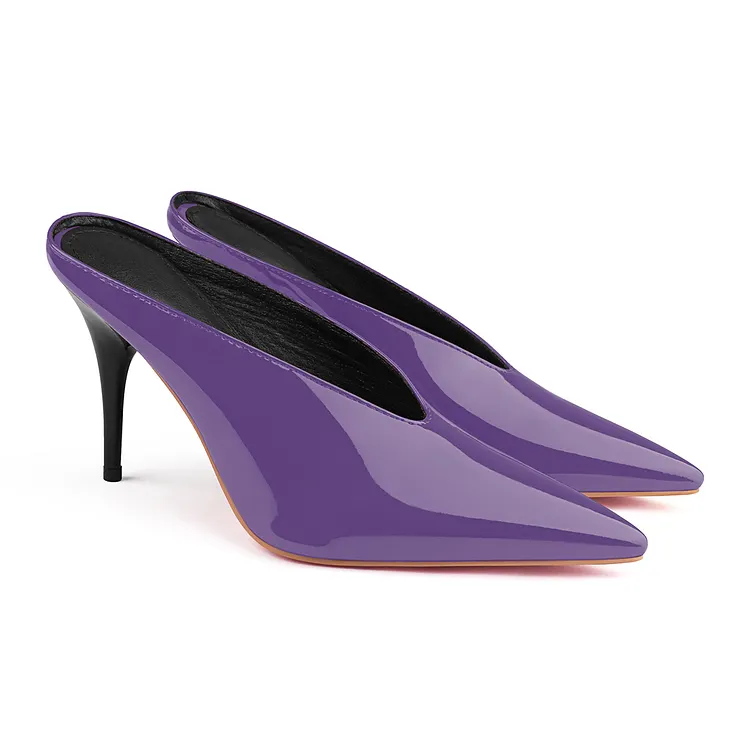 95mm Pointed Toe High Heel Red Bottoms Pumps Prom Shoes Sandals VOCOSI VOCOSI