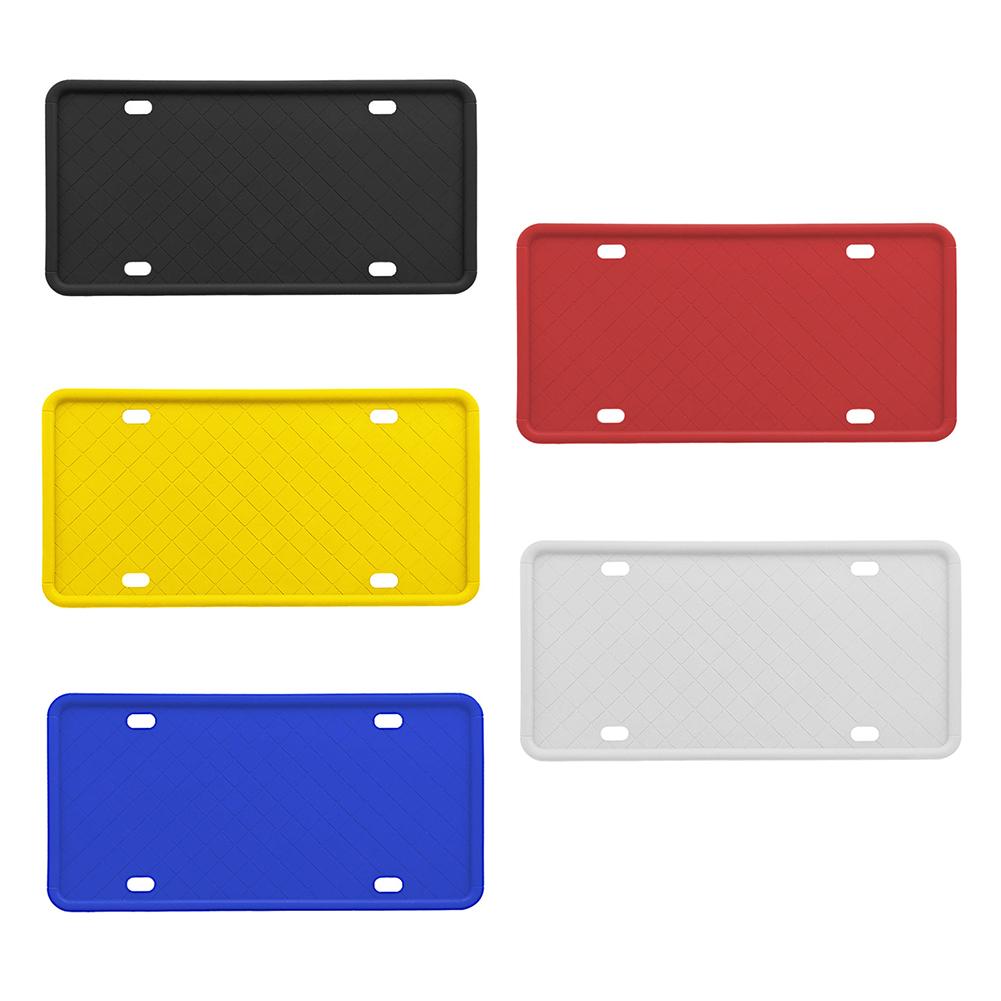 

Silicone License Plate Frame License Plate Tag Holder for America Canada, Black, 501 Original