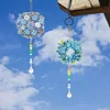 2Pcs Diamond Painted Garland Crystal Aurora Light Hanging Pendant 