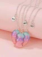 Women's Breast Cancer Awareness Ribbon Star Alloy Pendant - Image 3