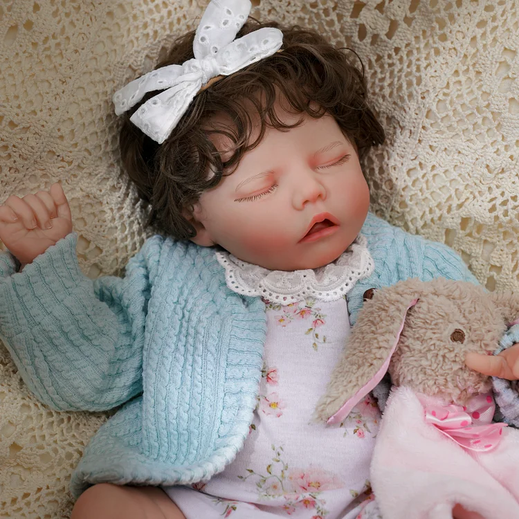 Babeside Twinnie 17'' Reborns Dolls - Real Life Poseable Newborn Baby Girl 