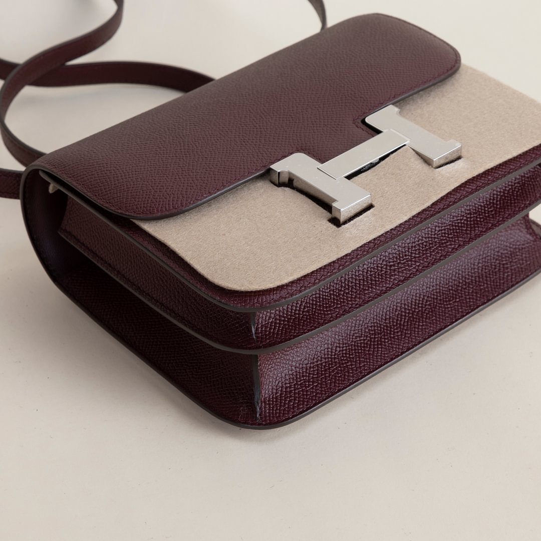 Constance 18CM Epsom 57 Bordeaux PHW