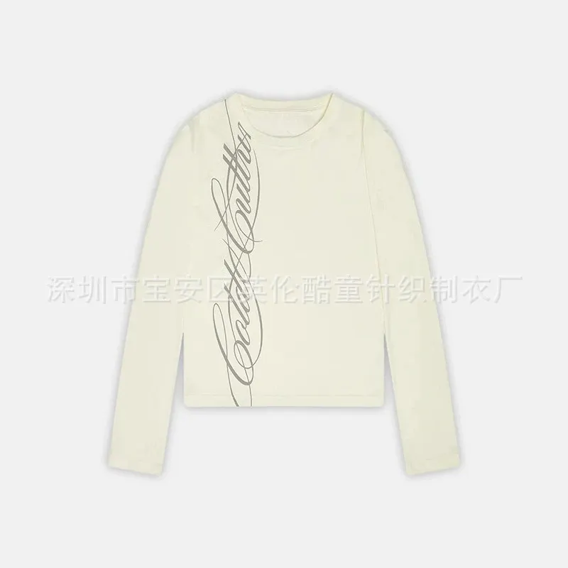 Churchf Churchf Short-Sleeved 2025 New Printed T-Shirt Tops Short-Sleeved Casual Fashion Round-Neck Cotton Short Sleeve