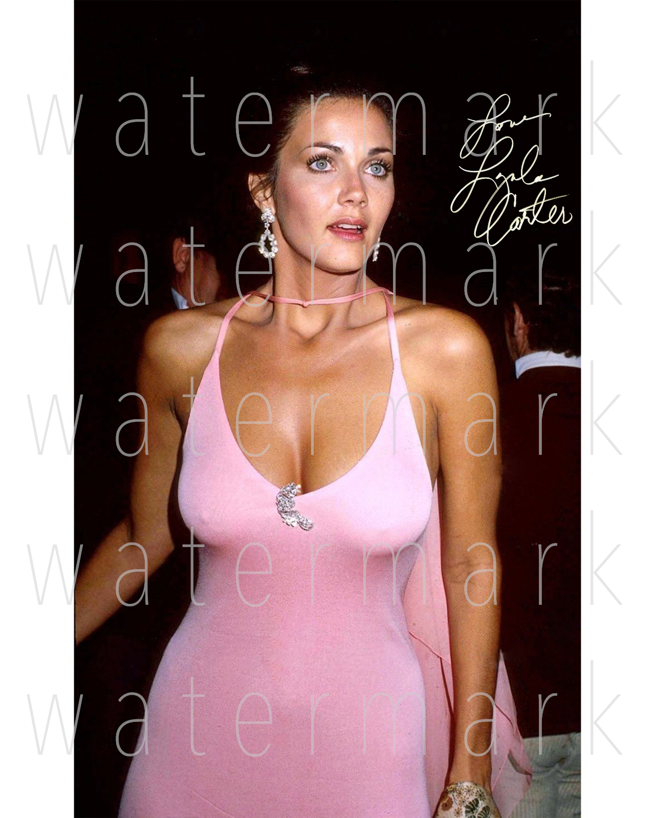 Lynda Carter sexy hot signed 8x10 inch print Photo Poster painting picture poster autograph RP