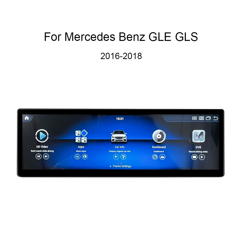 14,9 Zoll f&uuml;r Mercedes Benz GLE GLS 2016-2018 Jahr Apple CarPlay Android Auto Display Monitor Upgrade Autoradio Stereo