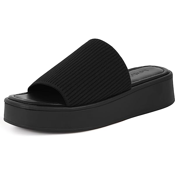 Lookyno™ Slip On Platform Slides - Open Toe Wedge Chunky Slippers