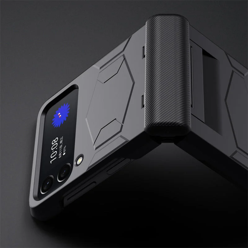 Samsung Z Flip 3/4 all-inclusive chain anti-fall hard shell protective case