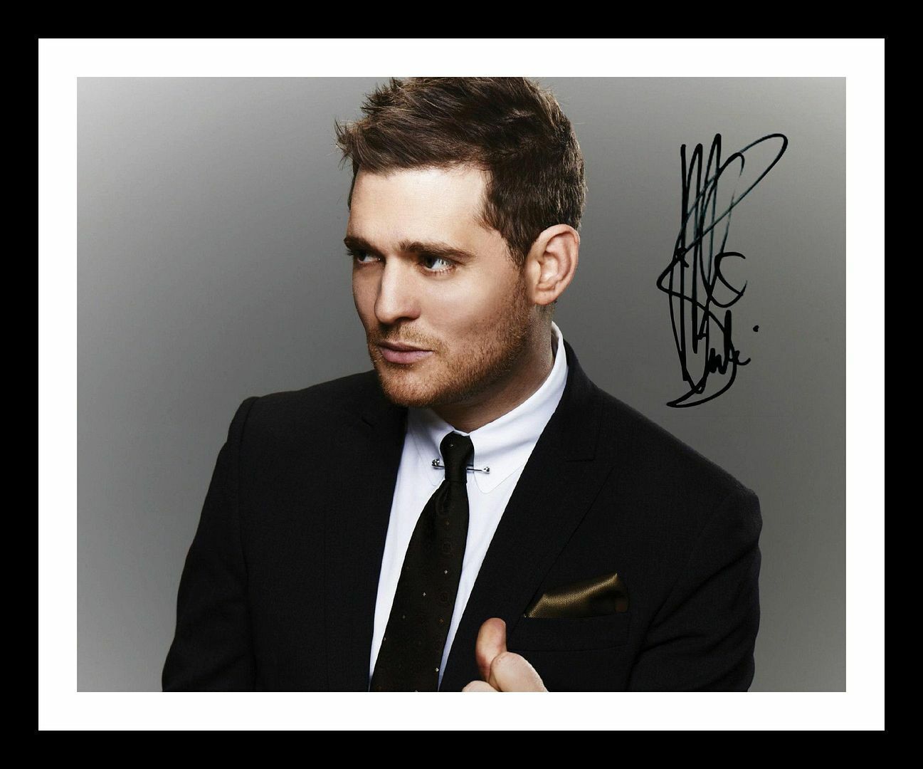 Michael Buble Autograph Signed & Framed Photo Poster painting