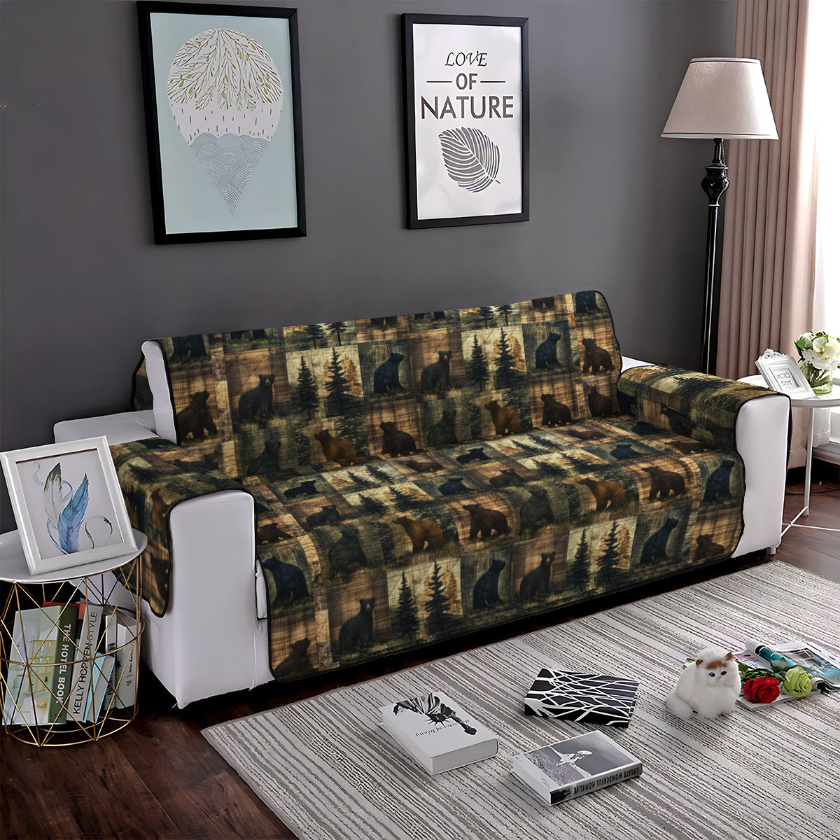 Cedar Trails Quilted Sofa Cover NCU0PT992 everthome