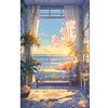 (40*60cm)Seaside Room - Full Round Drill Diamond Painting