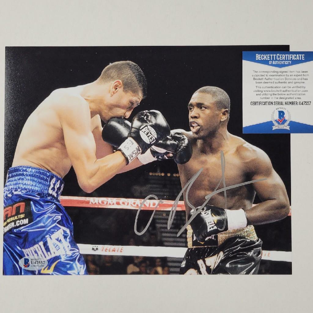 Andre Berto signed 8x10 Photo Poster painting Boxing Autograph ~ Beckett BAS COA