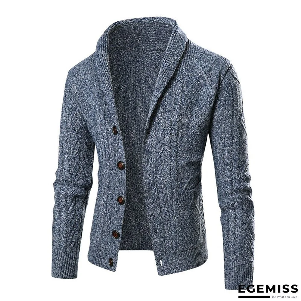 Men's Twisted Blossom Shirt Knitted Coat | EGEMISS