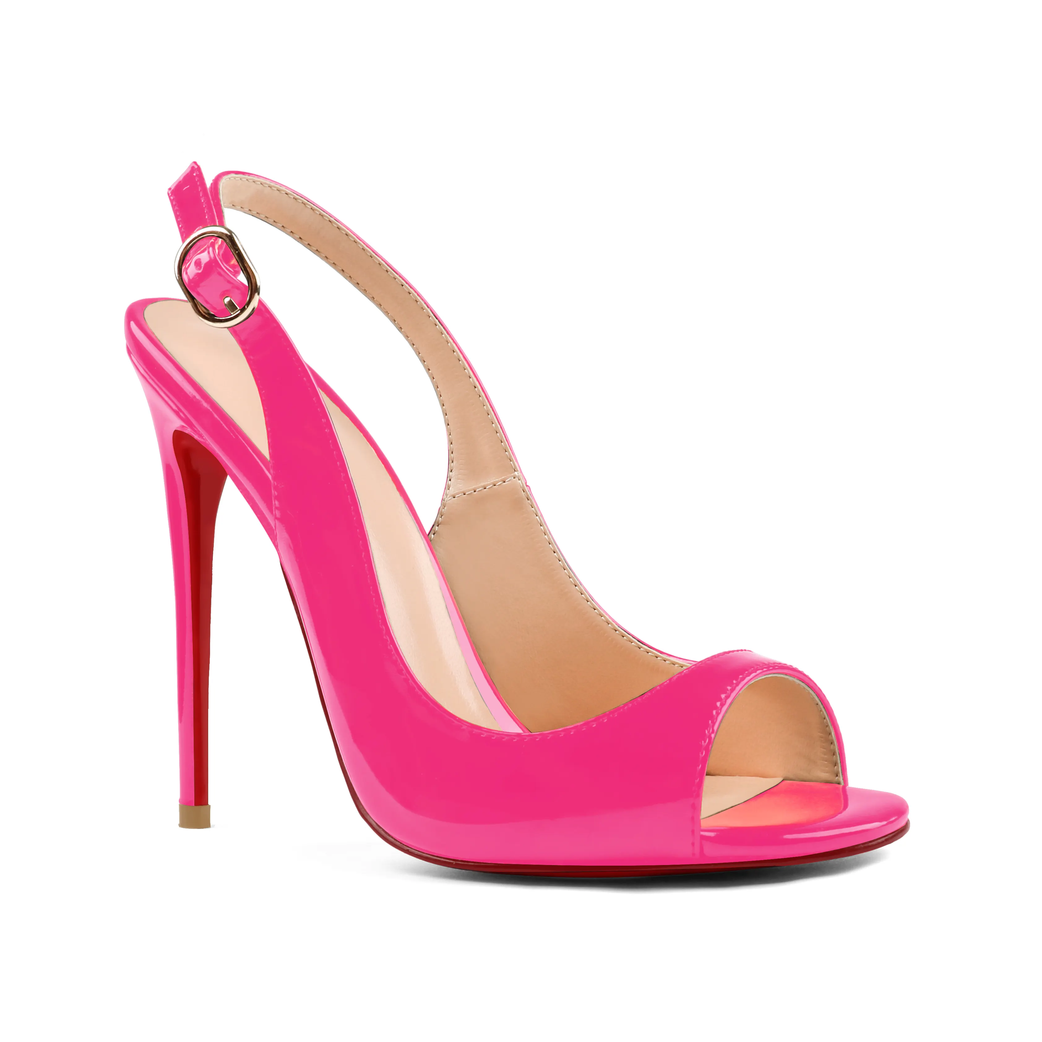100mm/120mm Women's Open Toe Slingback Straps High heel Sandals-vocosishoes