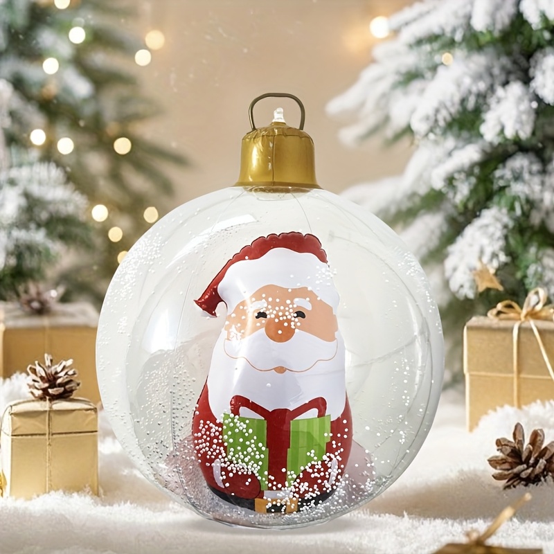 Tegooe Large Inflatable Christmas Ornament Snow Globe with Reindeer 255 Inch