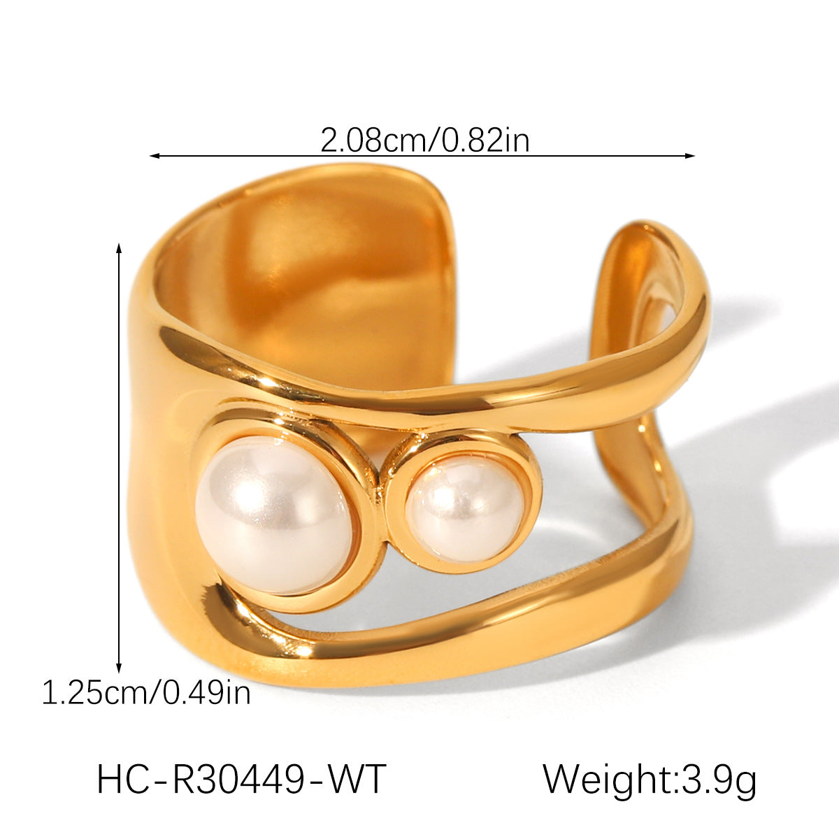 Stainless Steel Hollow Pearl Bracelet Natural Tiger Eye Stone Open Bracelet Retro Titanium Steel Jewelry