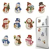 10PCS DIY Pearl Diamond Painting Christmas Fridge Magnets, Sparkling Rhinestone Refrigerator Magnet Craft Kit for Home Decor & Gifts