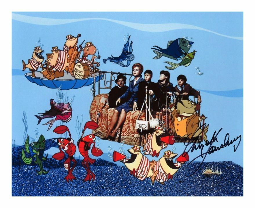 ANGELA LANSBURY - BEDKNOBS AND BROOMSTICKS AUTOGRAPH SIGNED PP Photo Poster painting POSTER