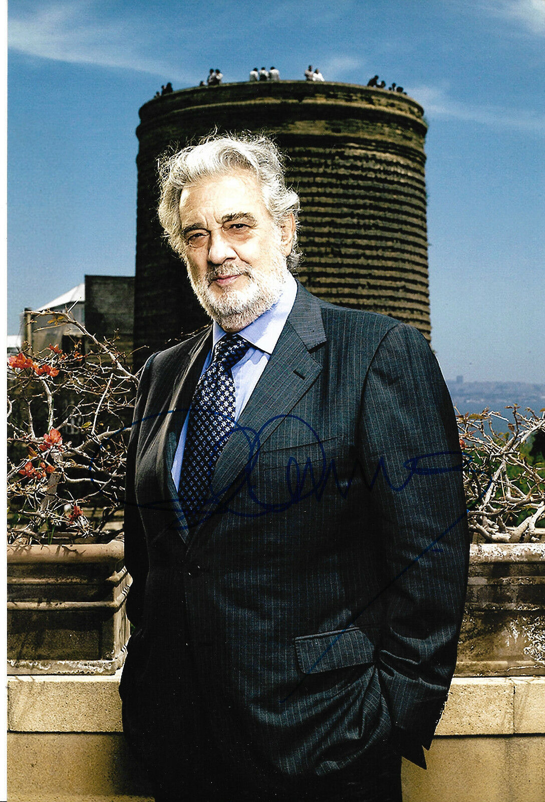 Placido Domingo Opera signed 8x12 inch Photo Poster painting autograph