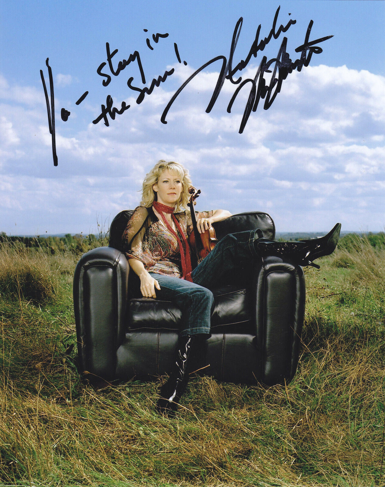 NATALIE MACMASTER SIGNED AUTOGRAPH FIDDLER 8X10 Photo Poster painting PROOF #4