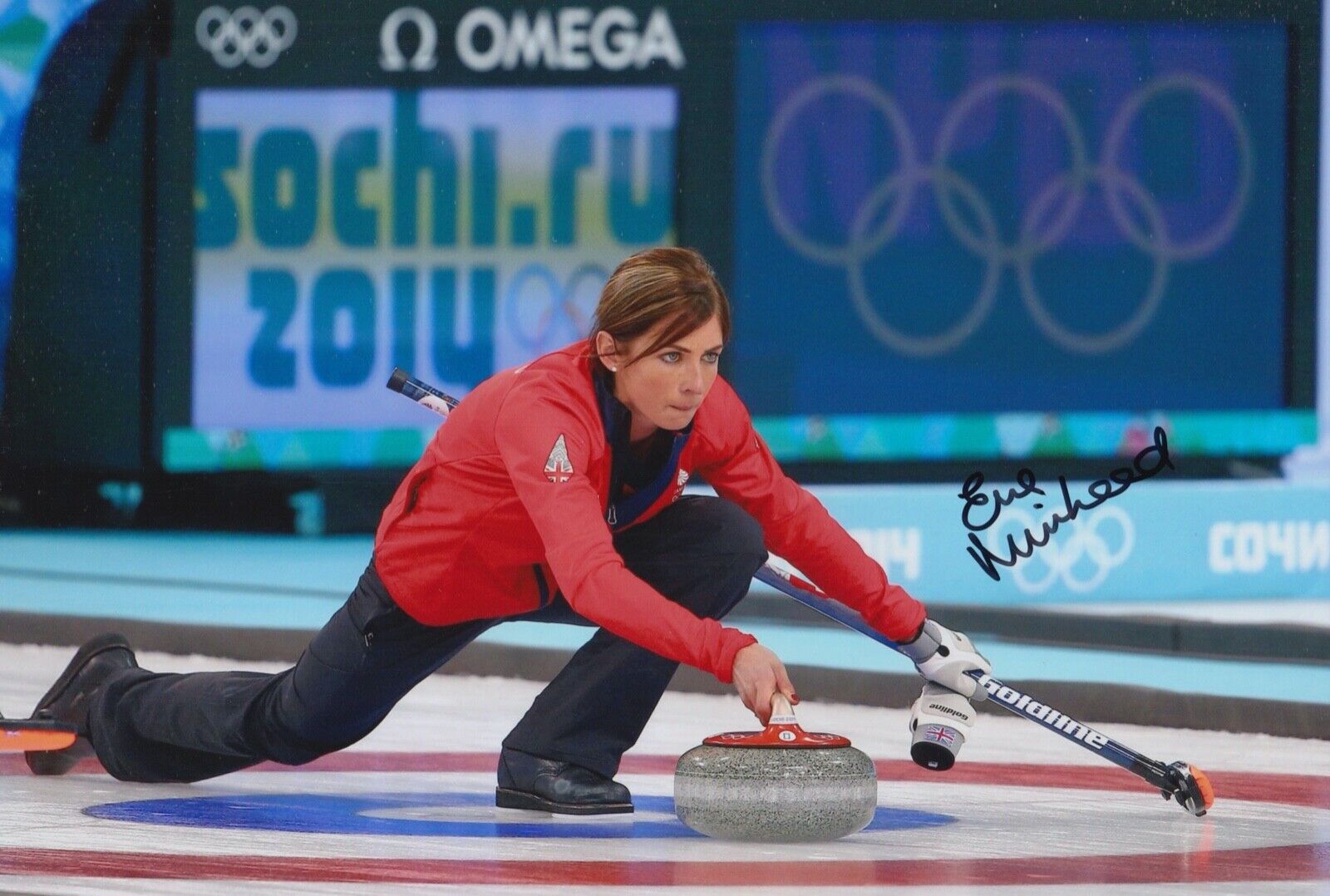 EVE MUIRHEAD HAND SIGNED 12X8 Photo Poster painting OLYMPICS AUTOGRAPH SOCHI 2014 6