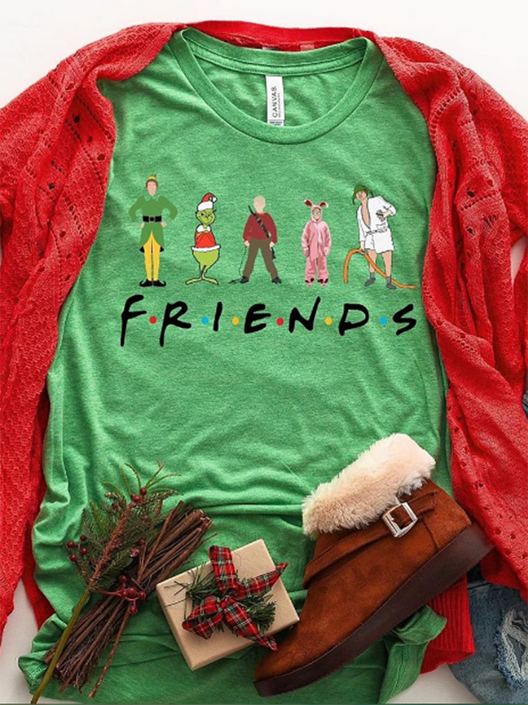 Bestdealfriday Christmas Grinch Print Tshirt