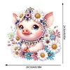 >SALE<Acrylic Daisy Pig Diamond Painting Desktop Ornaments for Bedroom Table Decor