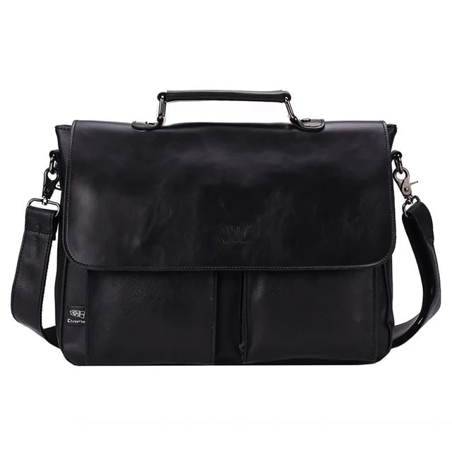 2026 New Brand Leather Men Handbags Business Briefcase Vintage Crossbody Shoulder Bags Male Messenger Bag Leather Office Tote A4