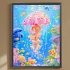 Diamond Painting-5D Full Round Drill Jellyfish