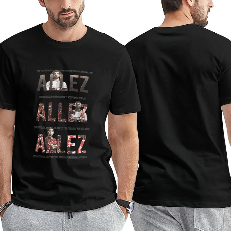 Allez Allez Allez  Chant FC Short Sleeve Soccer Culture Tee