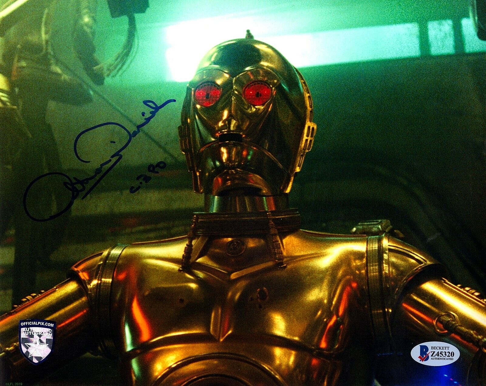 ANTHONY DANIELS Signed STAR WARS C3-P0