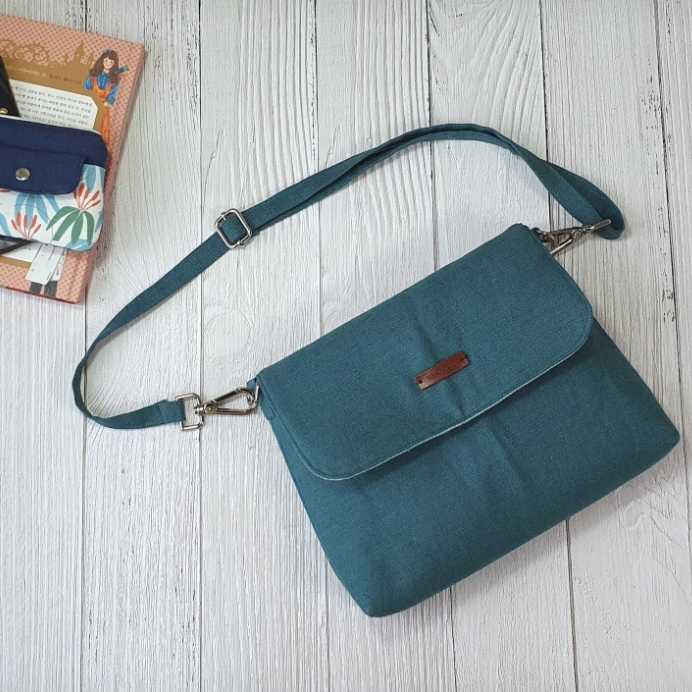 DIY Simple Shoulder Bag Sewing Template - Include Instructions