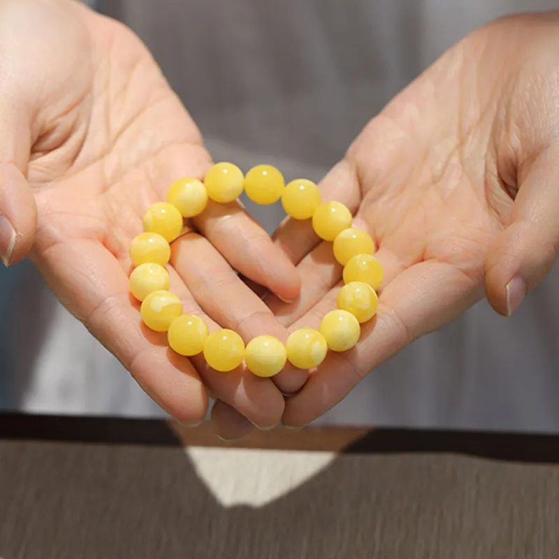 Amber Bead Emotional Balance Adjustable Bracelet