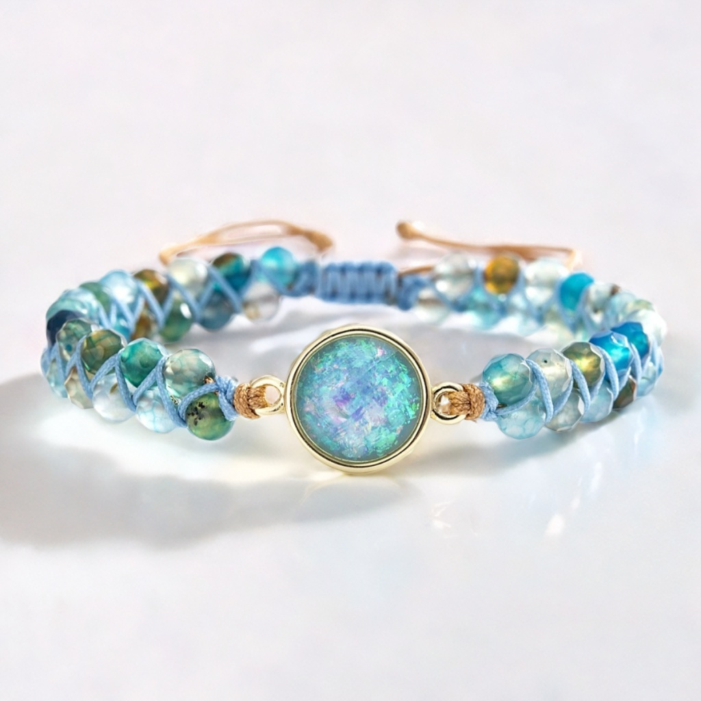 Opal Hand-Woven Guardian Bracelet