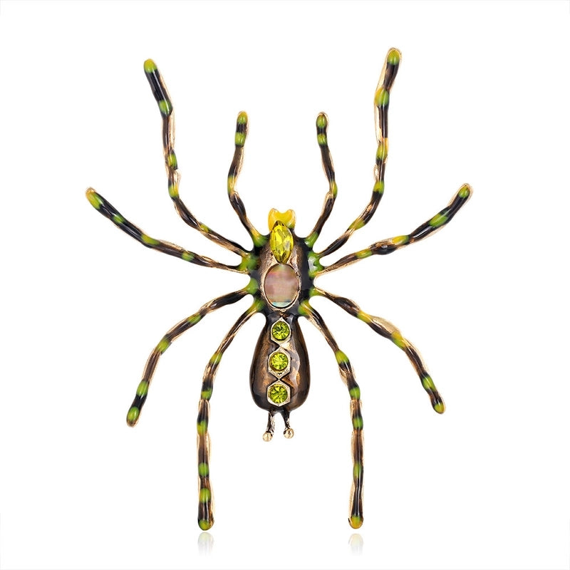 Fashion Pin Spider Alloy Inlay Rhinestones Women’S Brooches