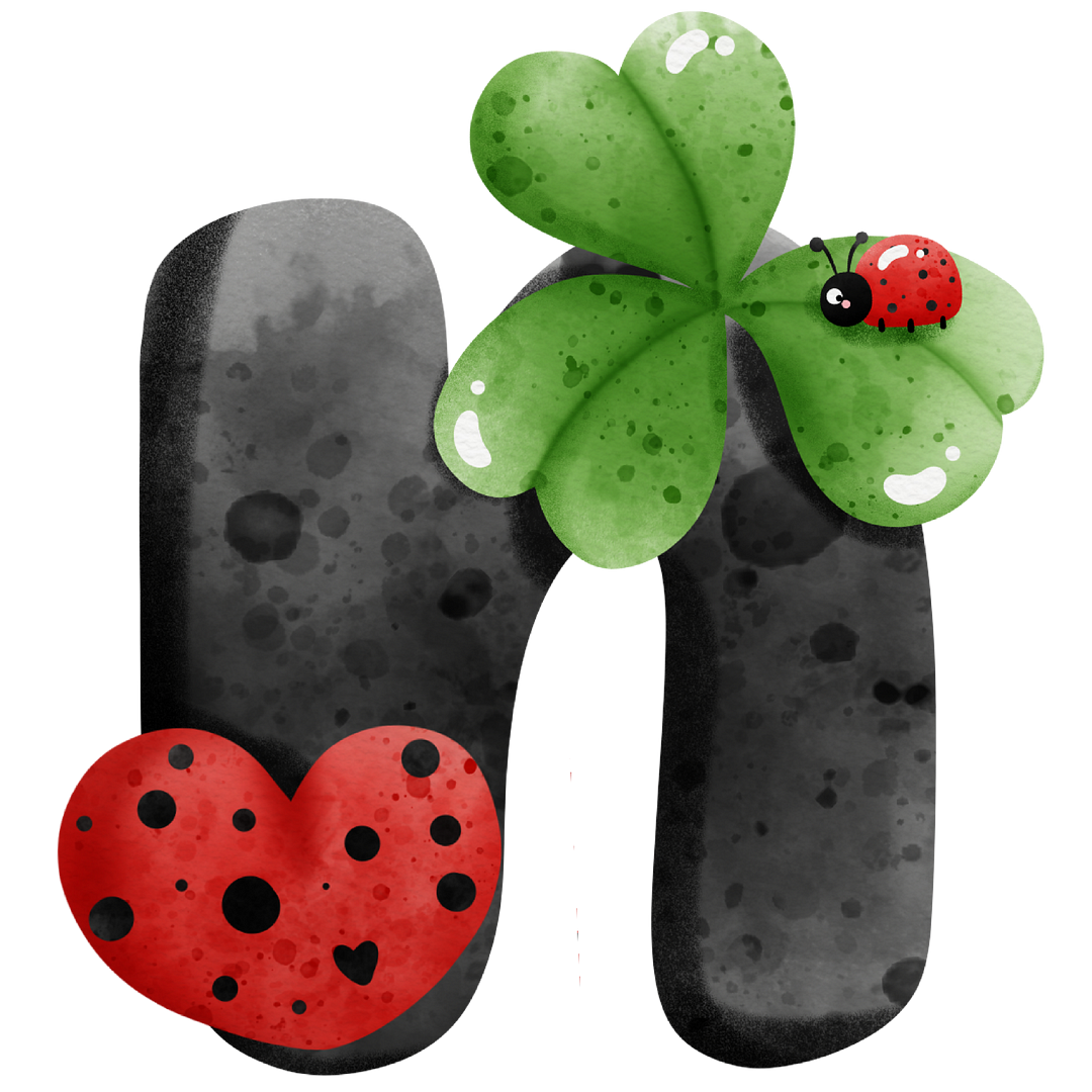 Diamond Painting - Full Round/Square Drill - Ladybug Alphabet(30*30 - 50*50cm)