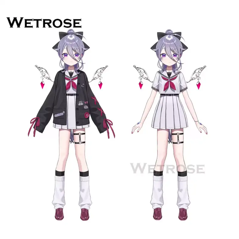 [Deposit Poll] Wetrose Hololive EN Vtuber Koseki Bijou Uniform New Outfit Cosplay Costume 