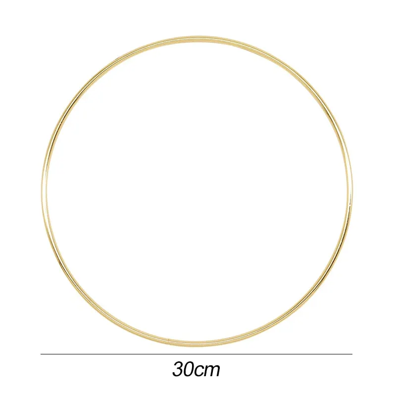Ramadan Mubarak Decoration Metal Ring Hoop Hanging Artificial Flower Wreath DIY Muslim Islam Holiday Party Eid Mubarak Banner